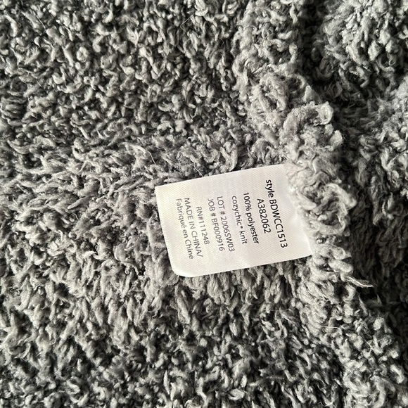 Barefoot Dreams Cozy Chic Knit Boardwalk Open Cardigan Grey - Picture 5 of 5